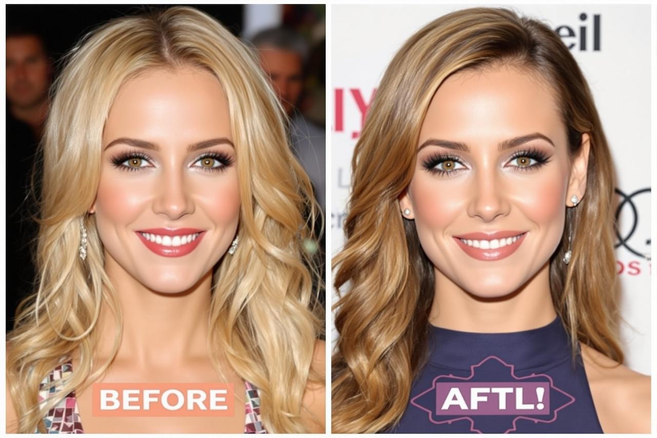 某女星整容前后对比照遭网友扒出,本人工作室沉默应对